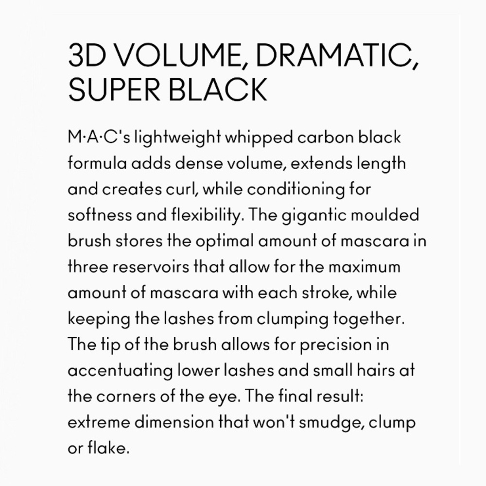 MAC In Extreme Dimension 3D BLACK Lash Mascara - Picture 14 of 14